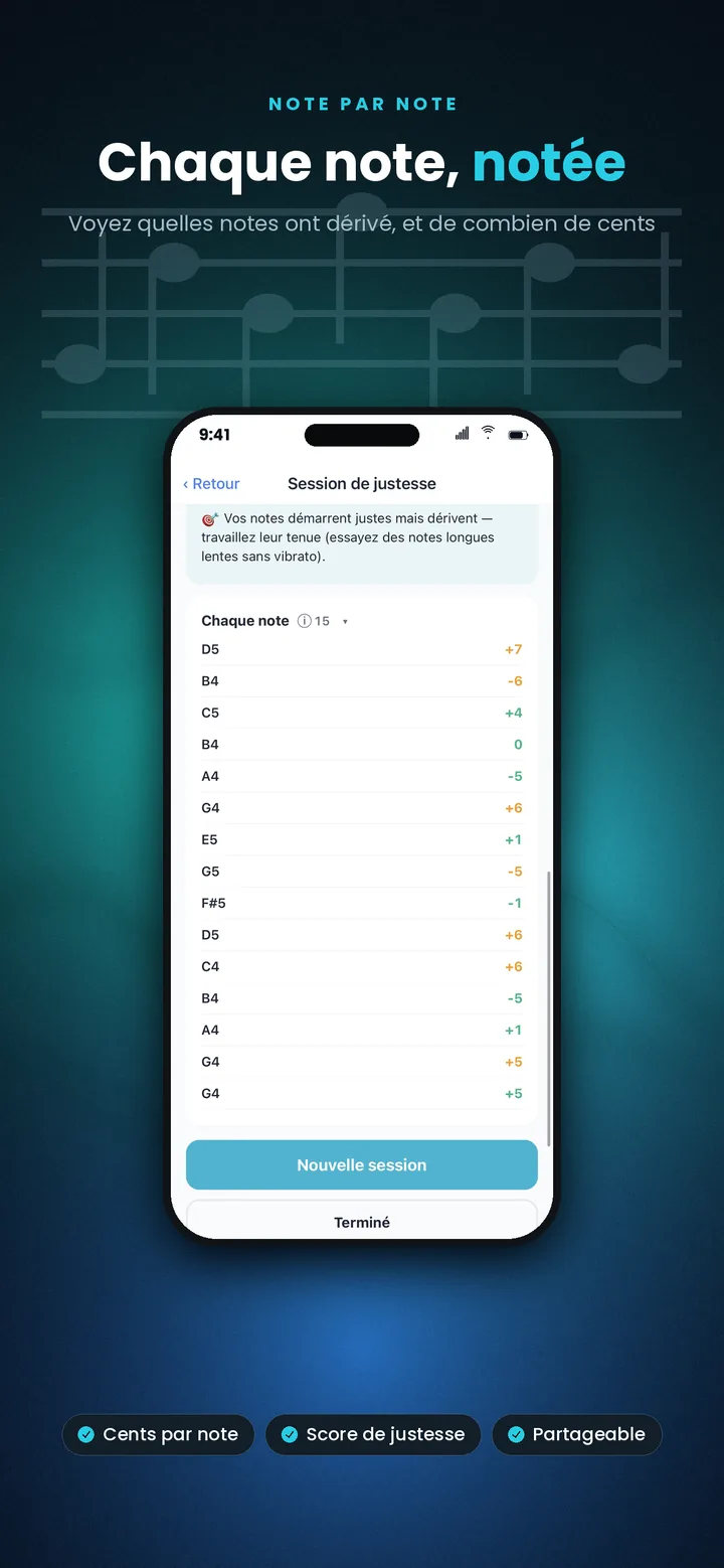 Suivi note par note