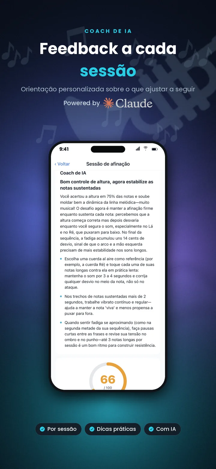 É só tocar — a IA escuta