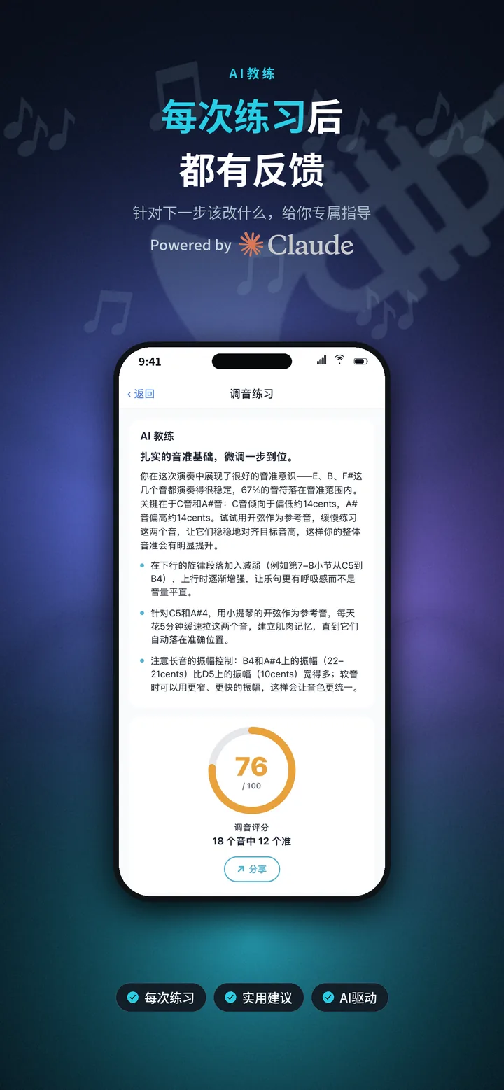 只管演奏 — AI 在聆听